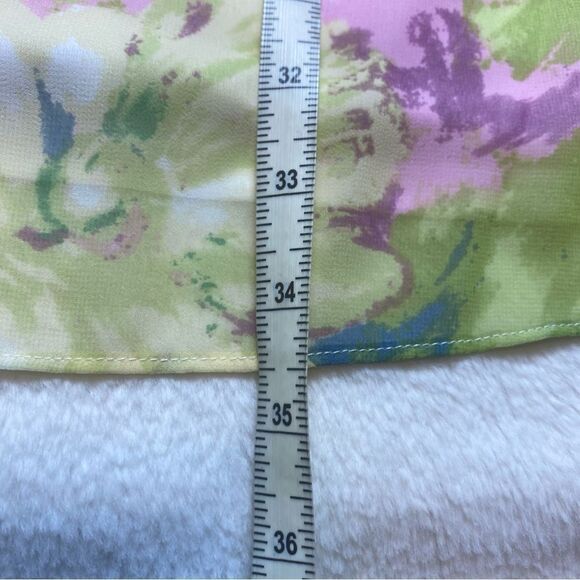 BCBGMaxazria New With Tags Multi-Color Floral Spaghetti Strap Dress Size Small - Picture 13 of 13